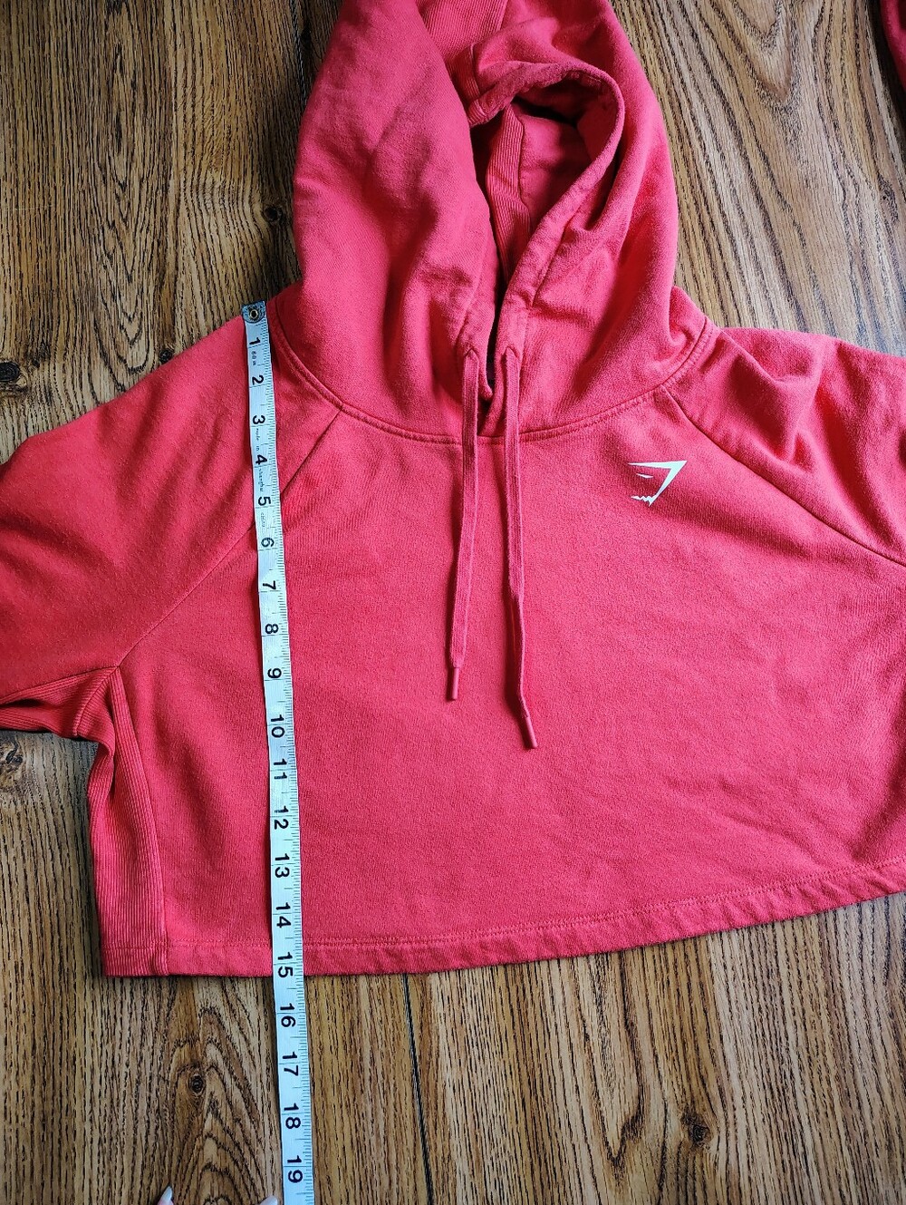 Gymshark Training Cropped Hoodie Women's Drawstring Orange sz S. - Picture 12 of 14